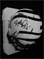 ADAM PAC MAN JONES SIGNED MINI HELMET COA