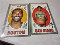 lot of 2 1969-70 Topps basketball cards