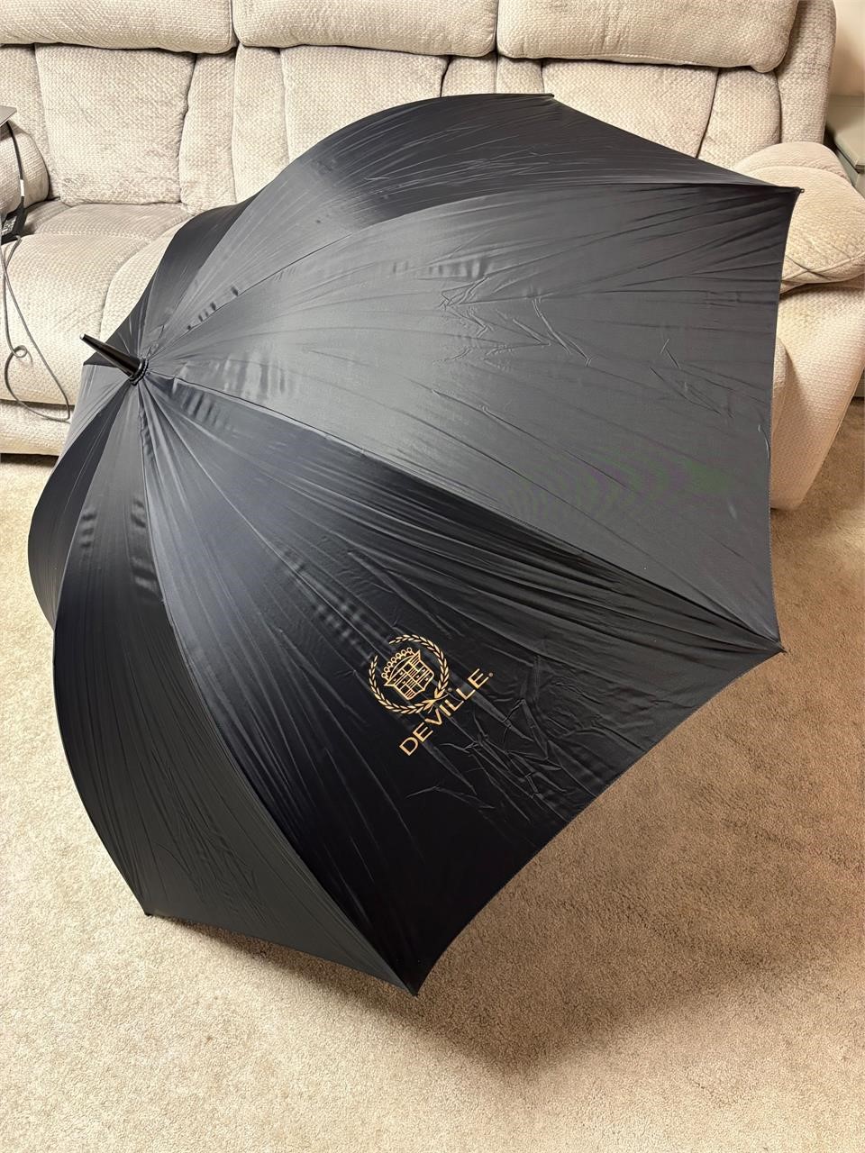 Lg Black Golf Umbrella