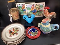 Vintage Rooster Decor Collection Lot