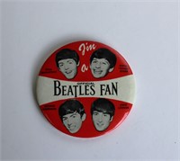 1964 Official Beatles Fan Button