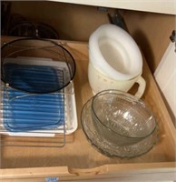 Measuring bowl glass bowls, misc