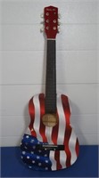 Patriotic Ready Ace Guitar(2 Strings missing)
