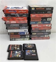 Large lot of Genesis games  Boxes have what it