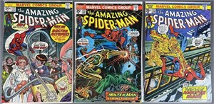 Amazing Spider-Man #131-133 Marvel Comic Books