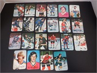 LOT OF 22 1976 TOPPS HOCKEY CARDS