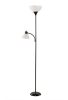 NEW CONDITION Black Floor Lamp With Reading Light