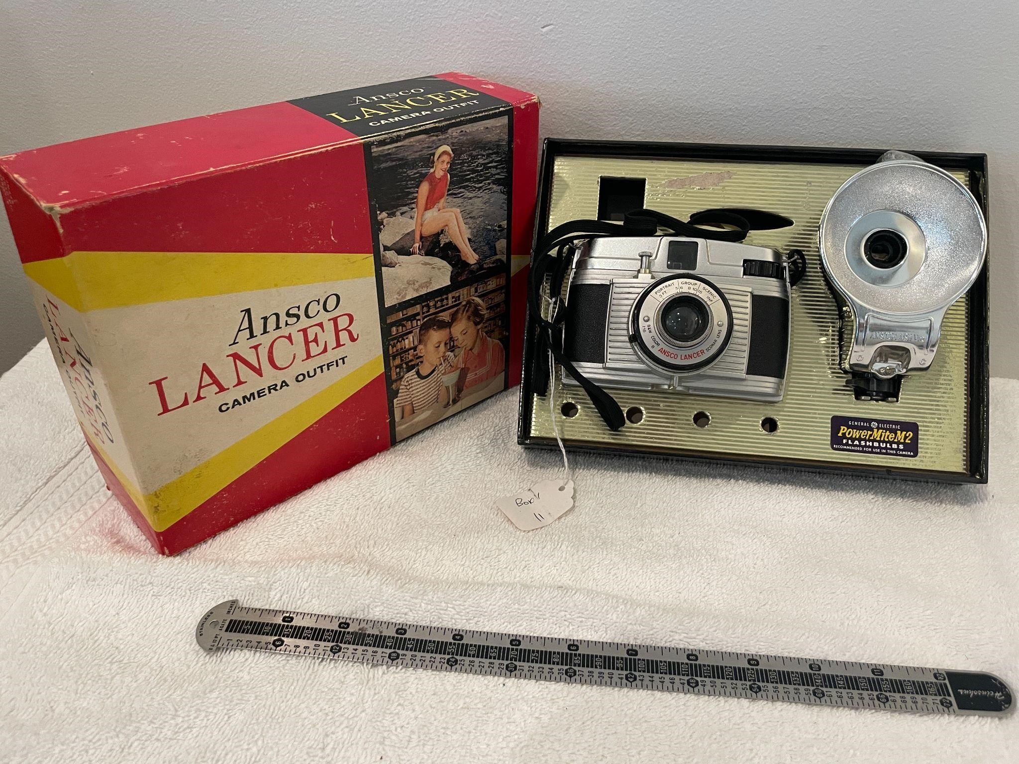 Amsco Lancer Camera Outfit w/box and flash