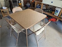 Vintage Card Table and Chairs