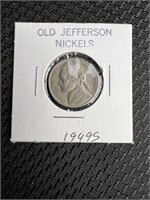 1949-S Jefferson Nickel