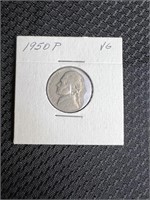 1950 Jefferson Nickel
