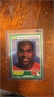 1989 Score Football Derrick Thomas Rookie RC Kansa