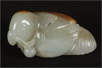 Good Chinese Carved Jade Parrot,