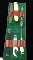 Pocket-size toolkit with pocket knife and five