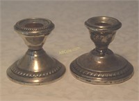 Pair of Revere Silver Smiths weighted sterling