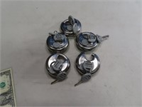 (5) CHATEAU Brand Keyed Cylinder Locks