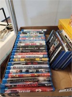 TRAY OF BLU RAY DVDS
