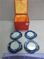 BOXED SET OF 4 UNIQUE RESIN LIKE COASTERS