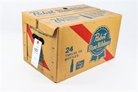 Cardboard Pabst Blue Ribbon Beer Bottle Case