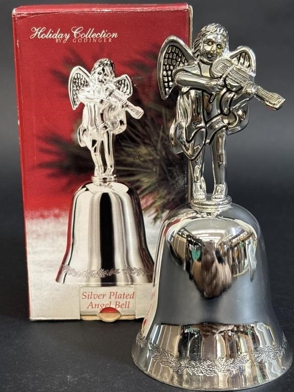Holiday Collection  Silver Plated Angel Bell
