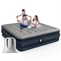 WF402  iDOO King Size Airbed, 18", Built-in Pump