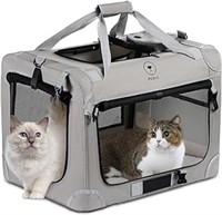 Pegic Extra Large Cat Carrier For 2 Cats,