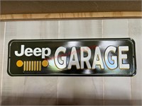 Jeep Metal Sign  20"W x 6"H