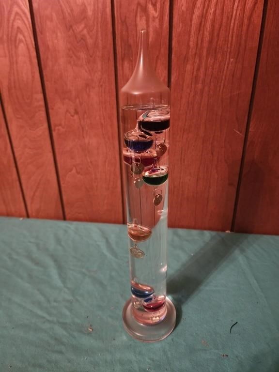 15" GALILEO THERMOMETER ~MULTI COLOR FLOATING