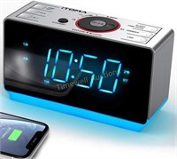 iTOMA Alarm Clock Radio with Bluetooth Speaker