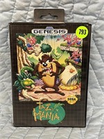 SEGA GENESIS TAZMANIA GAME W/ ORIGINAL CASE &