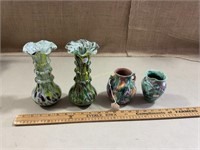 Assortment of colorful vases