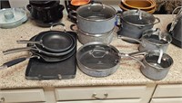 Calphalon Classic Cookware Set Pots-Pans-Griddle