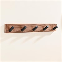 LECHYN 17.3" Small Wooden Coat Rack Wall Mounted