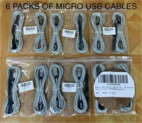 Micro USB Cables (2 per pack)