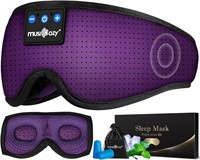 MUSICOZY 3D SLEEP HEADPHONES MASK PURPLE $26