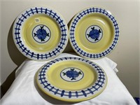 Louisille Stoneware Pottery 3 Plates