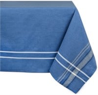 Farmhouse Linen Tablecloth- Blue Chambray 60x104