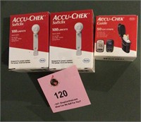 Accu-Chek Softclix Lancets, test strips