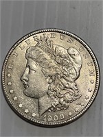1900 AU Morgan Silver Dollar