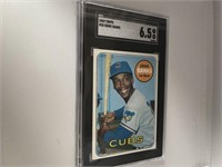 1969 topps ernie banks sgc 6.5