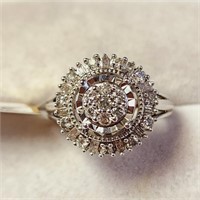 $800 Silver Diamond(0.4ct) Ring
