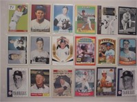 72 diff. HOF & Stars baseball cards