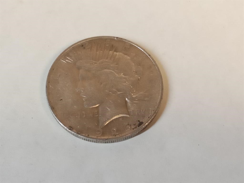 1926  silver Peace dollar
