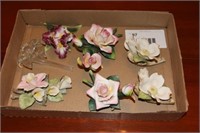 set of china flowers