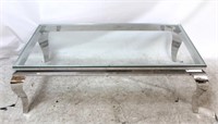 Chelsea House glass top coffee table