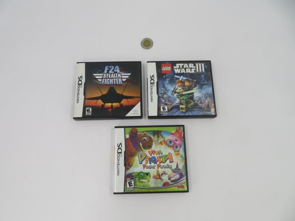 3 jeux pour Nintendo DS