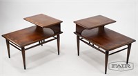 Pair of Lane Acclaim Two-Tiered End Tables