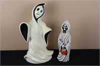Pair of Ghosts (Left 12.5" Tall, Rights 9.5" Tall)