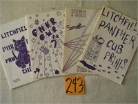 4 Litchfiled Jr. High Yearbooks