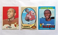 3 Clifton McNeil Topps Cards 1969 1970 1971